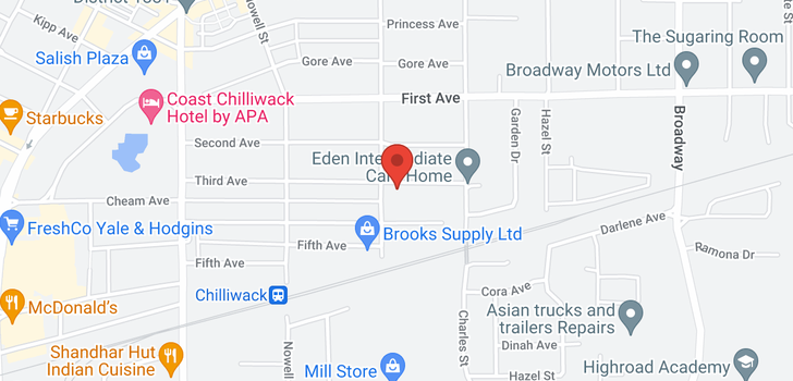 map of 46210 THIRD AVENUE